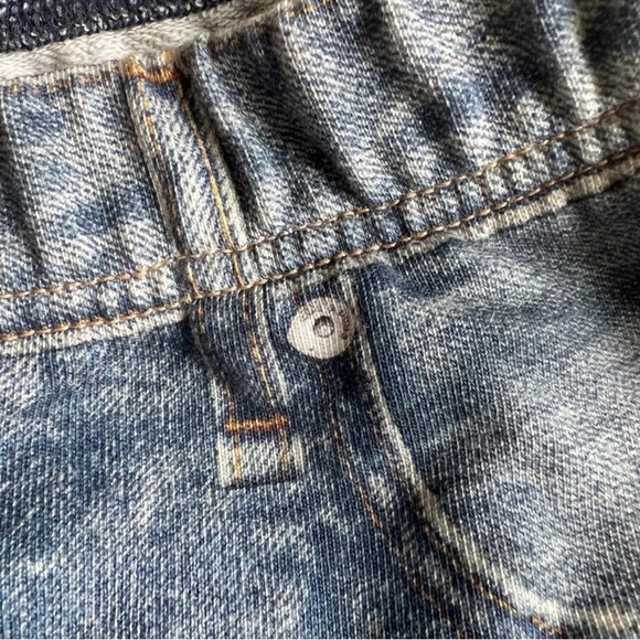 rag & bone Denim Blue Wide Leg Sweat Jeans - Picture 3 of 5